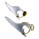 Pair of Italian hand blown Murano glass calla lily wall lights by Franco Luce, 1970s