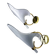 Pair of Italian hand blown Murano glass calla lily wall lights by Franco Luce, 1970s