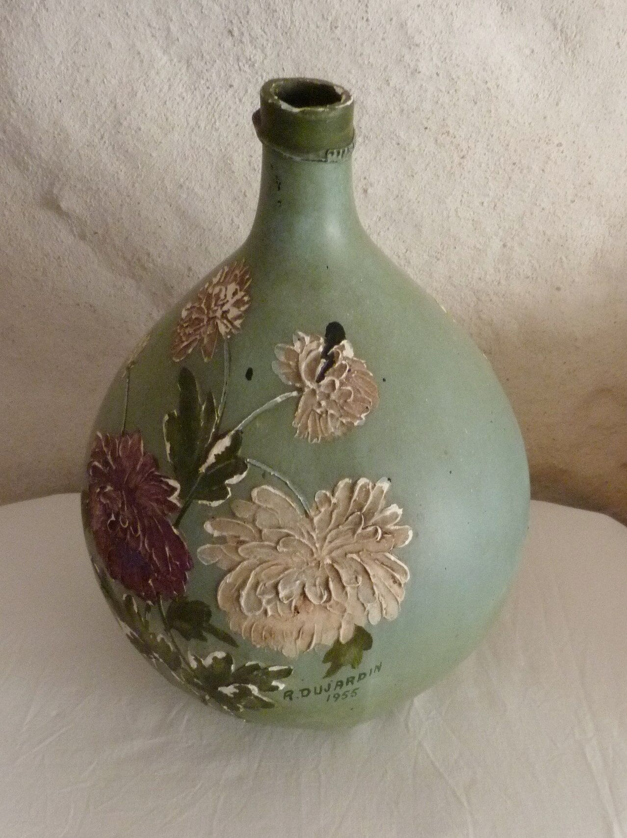Demijohn painted