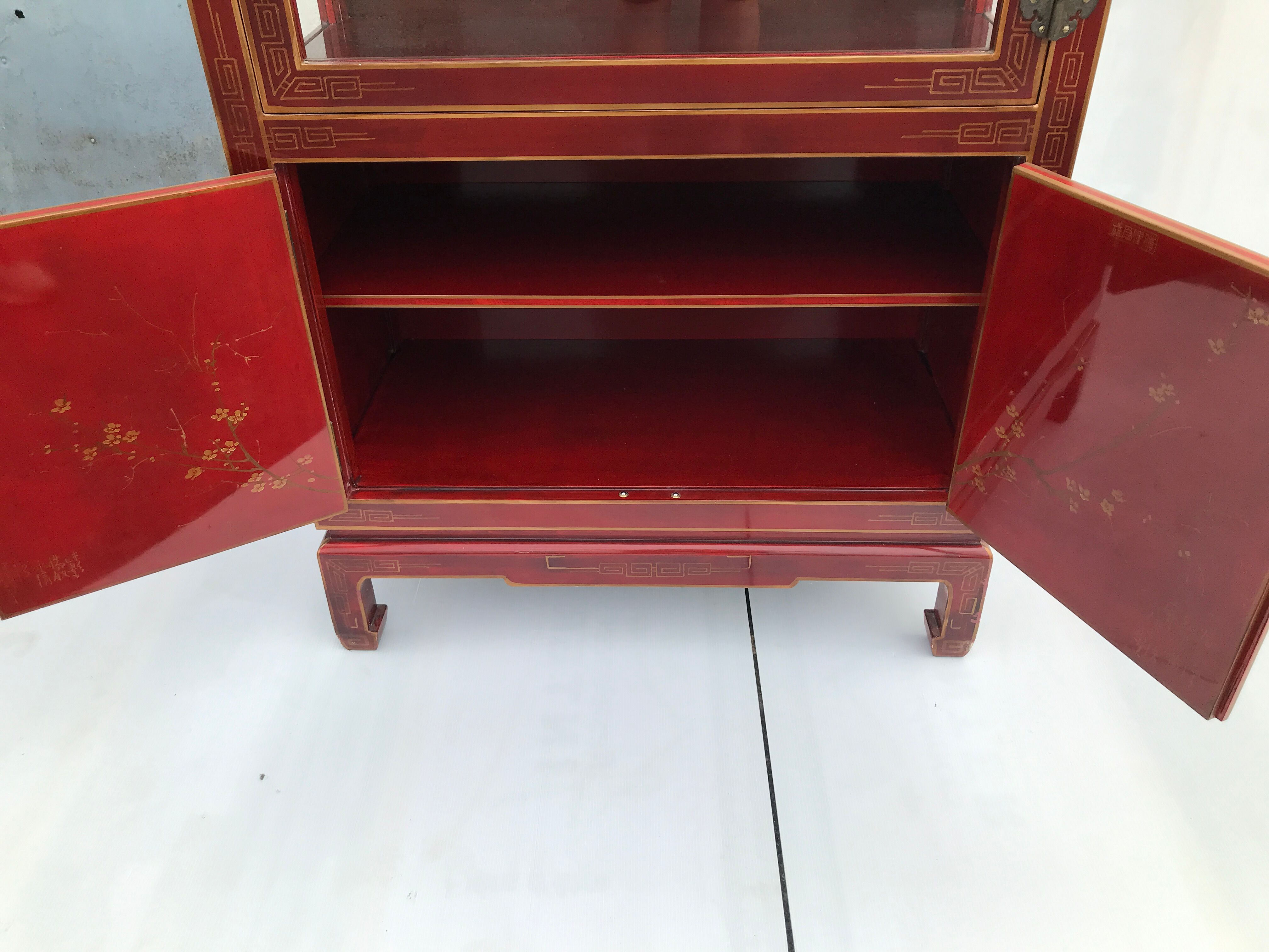 Vintage Chinese showcase