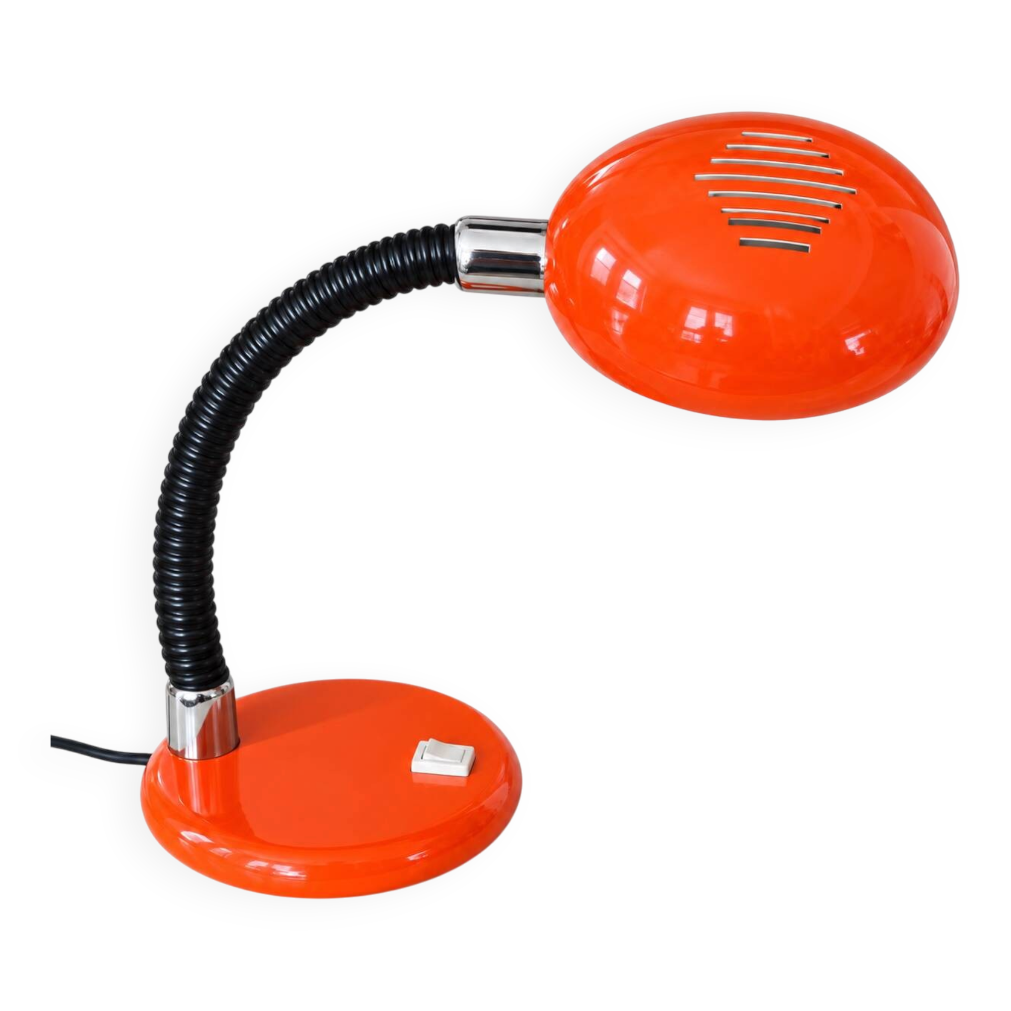 Space Age orange desk lamp – 1970s