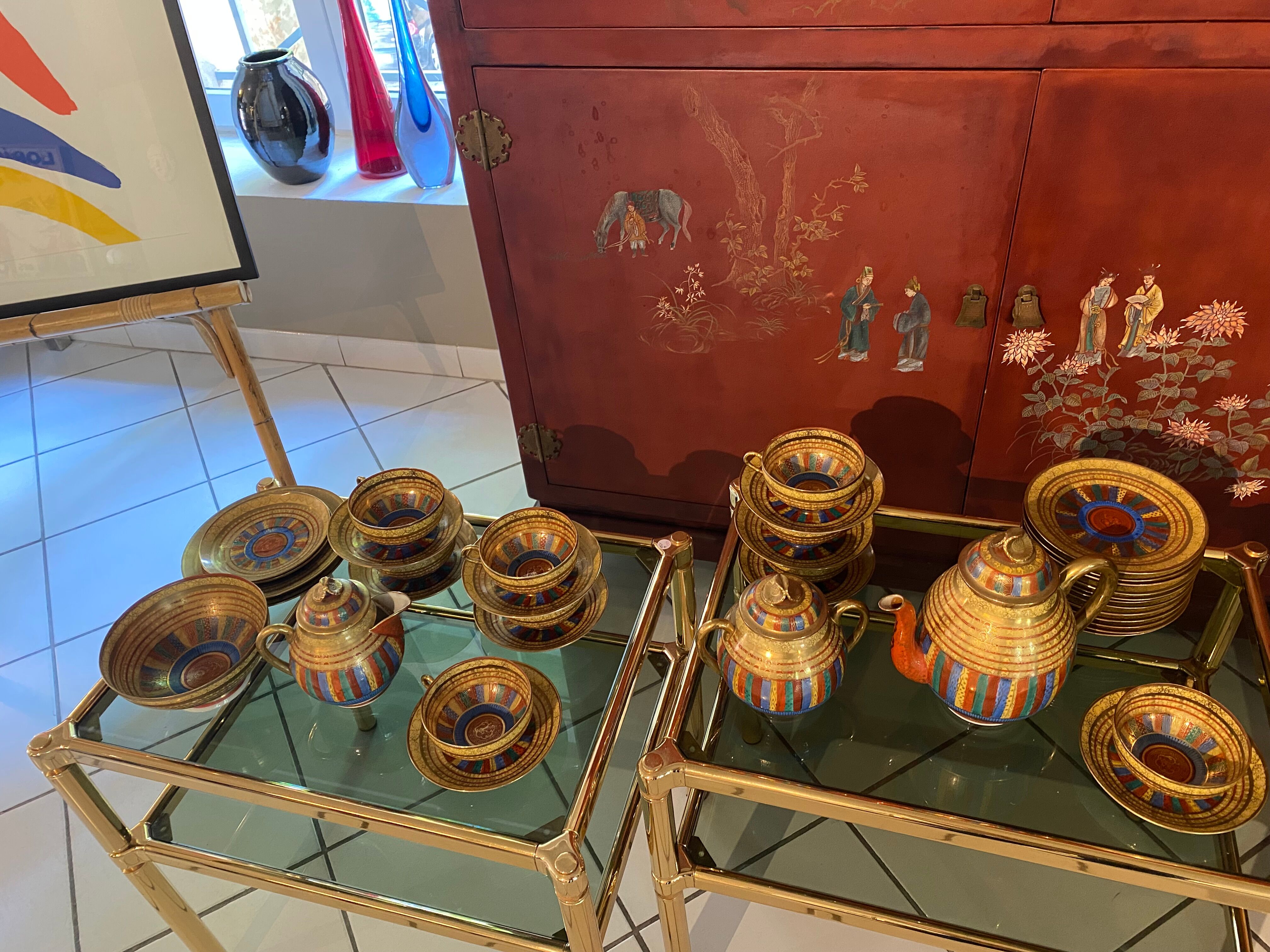 Tea set 1000 faces Chikaramachi Japan