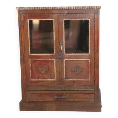 Vaisselier, buffet Art déco en teck birman