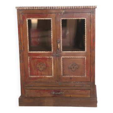 Vaisselier, buffet Art déco en teck birman