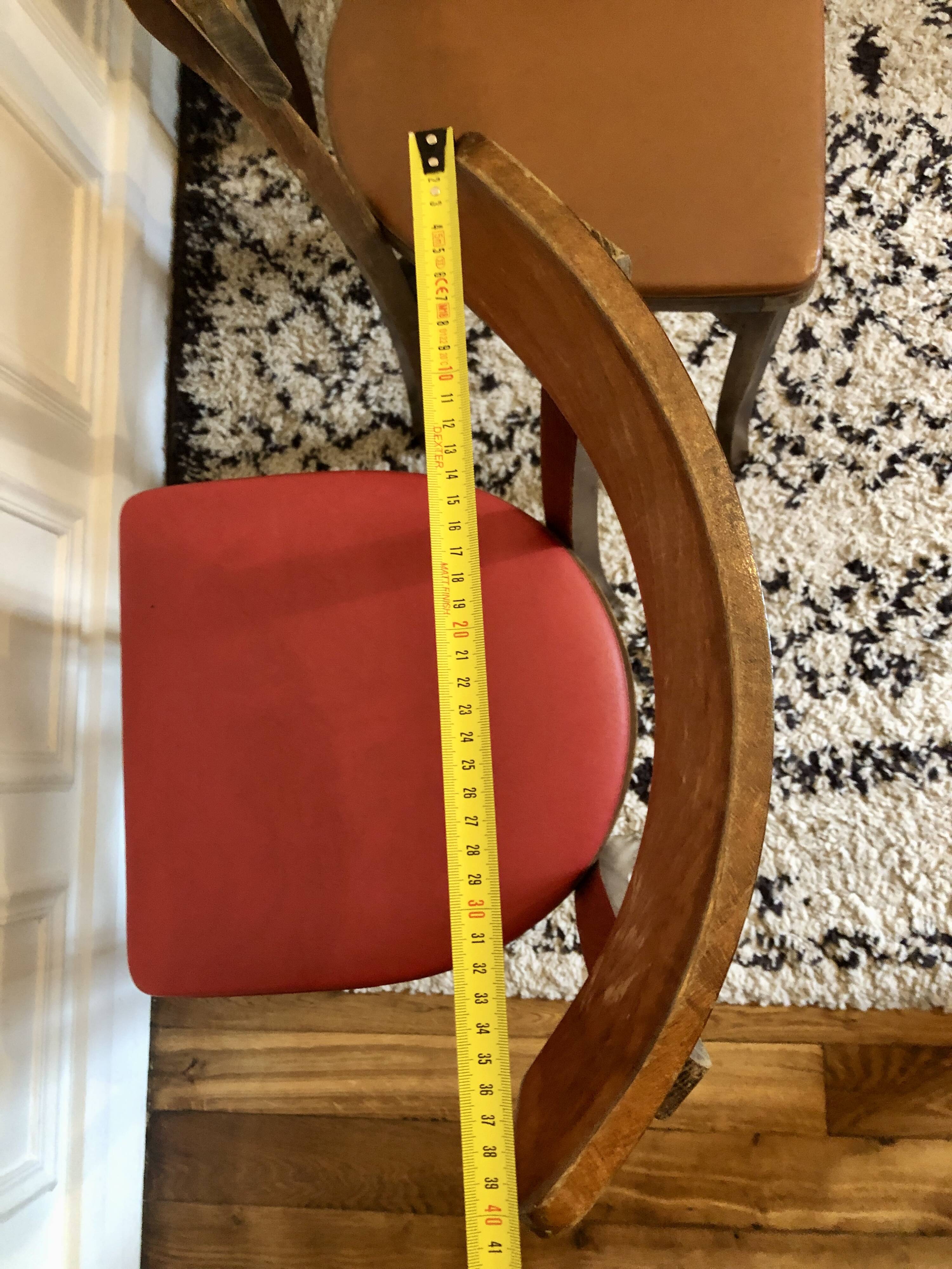 Set of 3 vintage bistro chairs