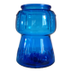 Champagne bucket vintage blue glass cork