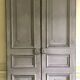 Set of two doors of passage in patinated fir XX century