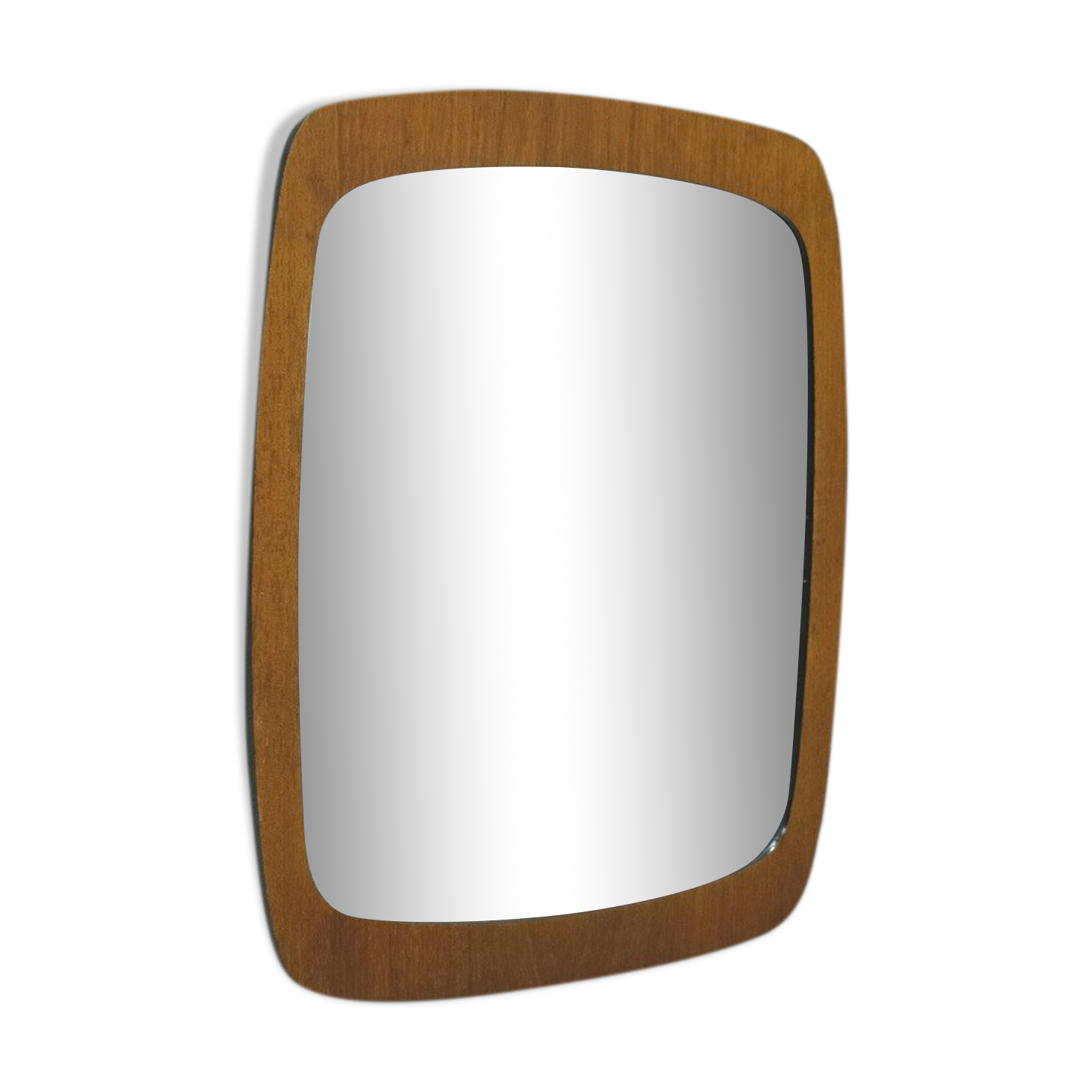 Miroir scandinave en teck, années 1960