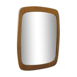 Miroir scandinave en teck, années 1960