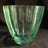 Glass-sided vase signed Daum Nancy 1950
