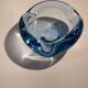 Blue ashtray from the "Akva" series by Per Lütken for Holmegaard