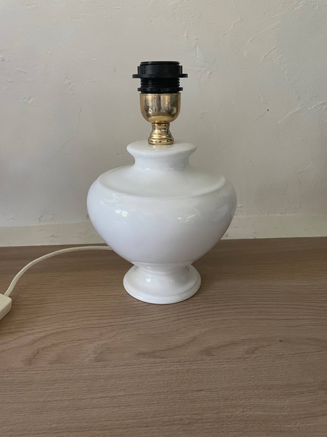 Vintage glazed ceramic lamp