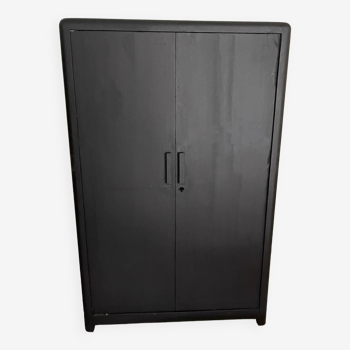 Vintage black wooden cabinet