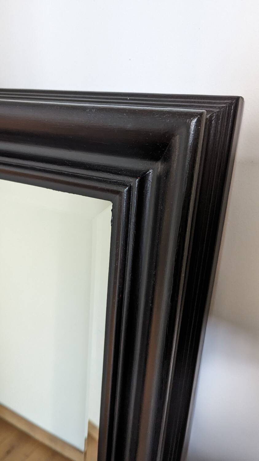 Large wooden mirror