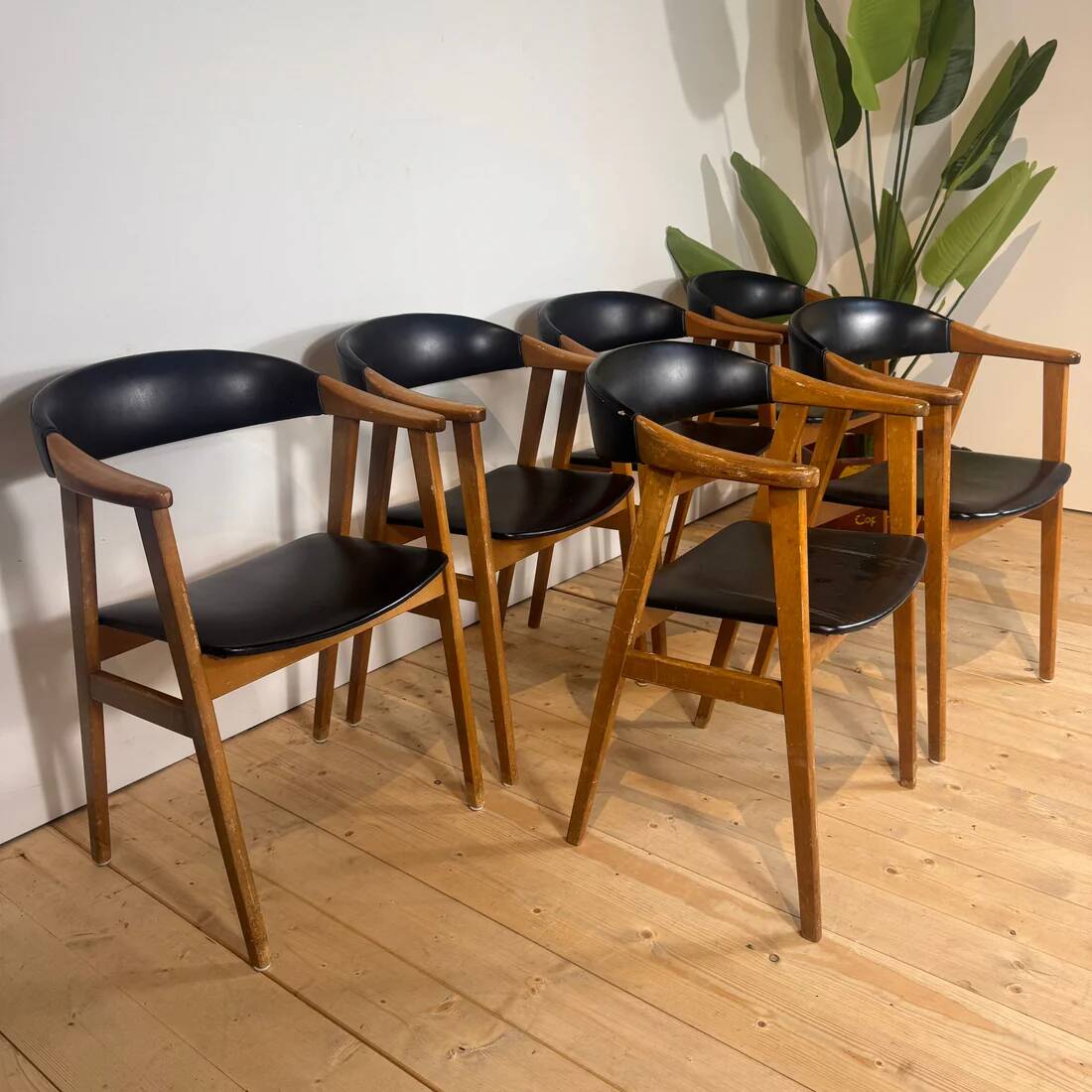 Set of 6 Sax Møbelfabrik chairs, 1960s