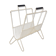 Mid-century white metal magazine stand