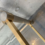 Table basse double plateau laiton et verre