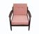 1960s armchair in pale pink, new cushions