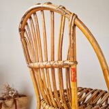 Vintage Hardy rattan bistro chair