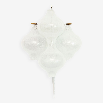 Bubble Glass ‘Tulipan’ Wall Light/Sconce by J.T. Kalmar, Austria, 1960s/1970s