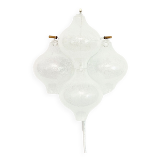 Bubble Glass ‘Tulipan’ Wall Light/Sconce by J.T. Kalmar, Austria, 1960s/1970s