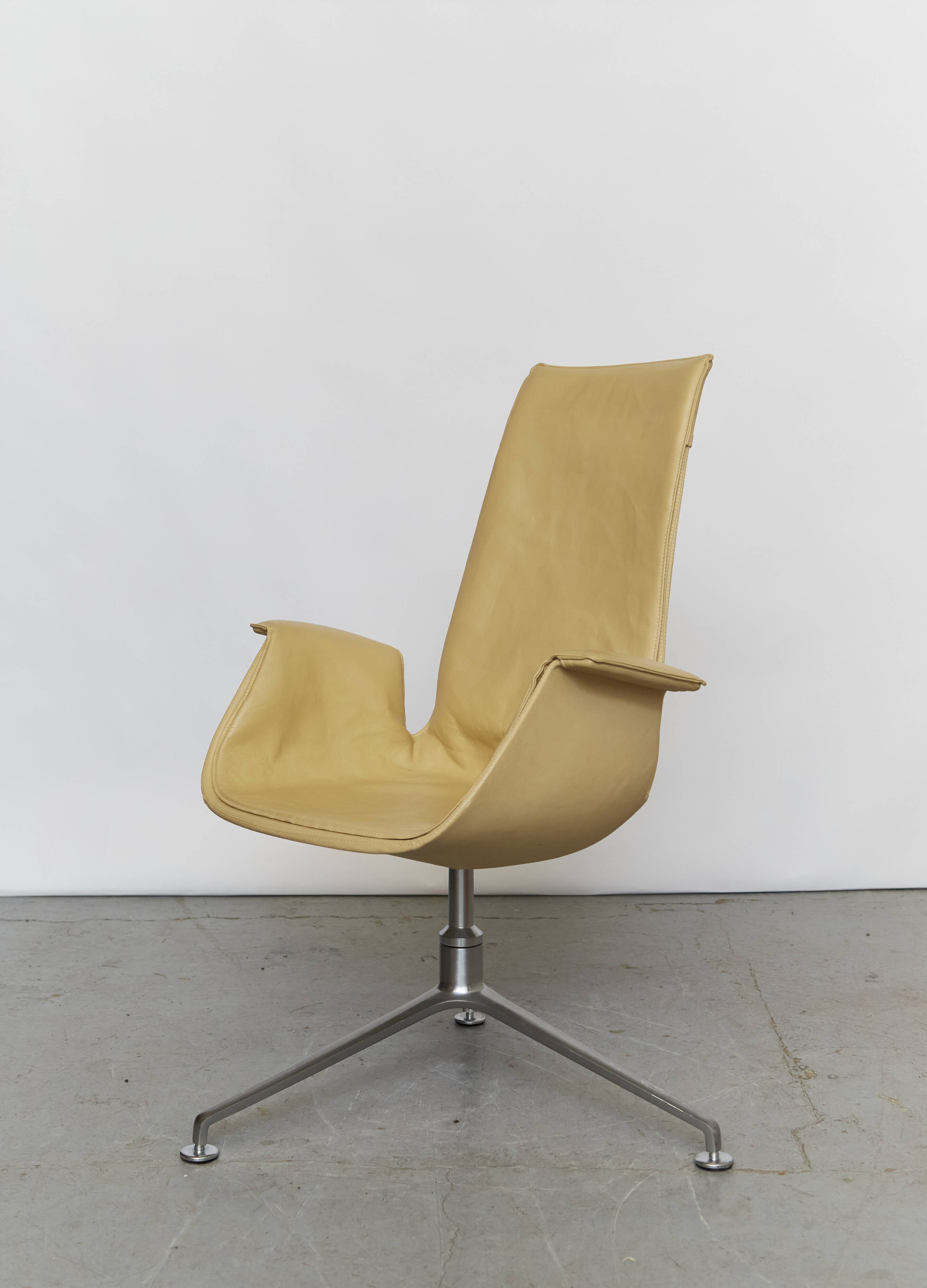 Chaise Tulipe Pivotante Modèle 6725 par Preben Fabricius & Jørgen Kastholm pour Walter Knoll