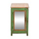 Showcase on patinated wooden legs
