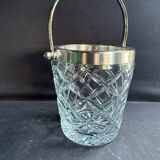 Ice Bucket – Cut Crystal and Silver Metal