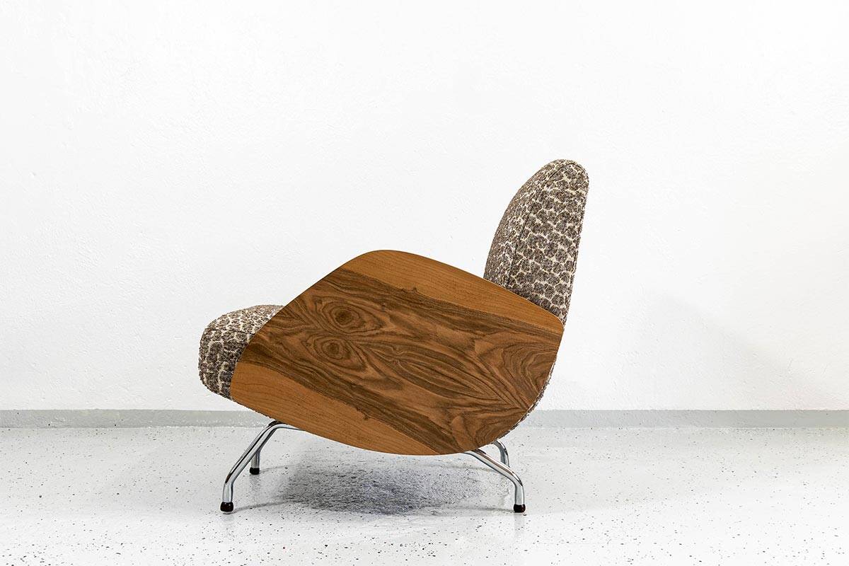 Fauteuil, Modèle "360" par Janusz Rozanski, Pologne, années 1950