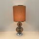 Joseph Richard ESSIG lamp in smoked glass and chrome, Germany 1970