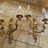 Applique en laiton style Louis XV