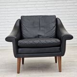 1960s, Danish armchair by Aage Christensen, furniture leather.