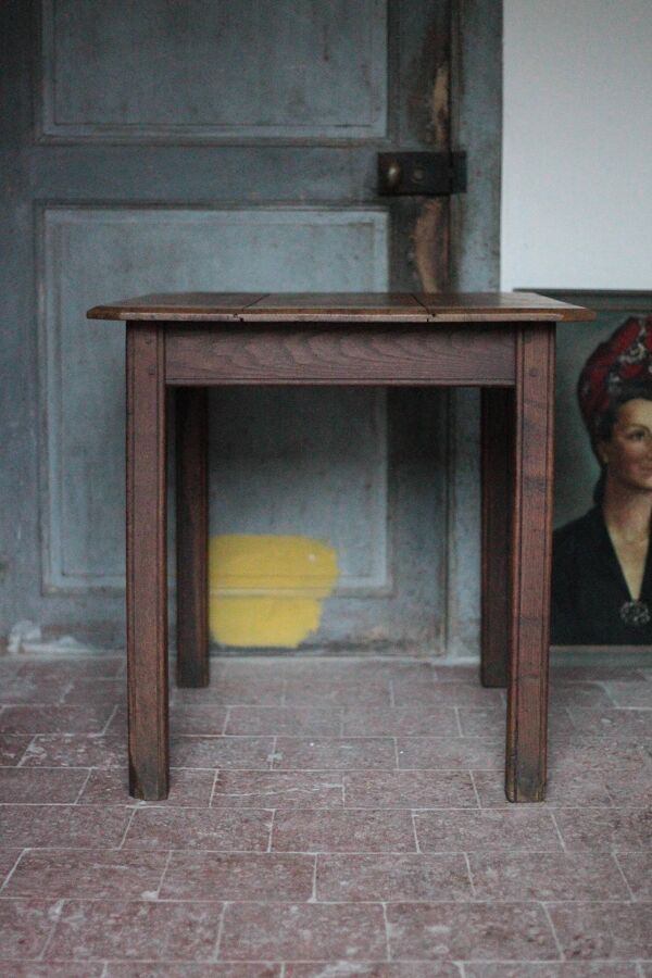 Table bois avec 1 tiroir, table de salon, cuisine, table bois vintage