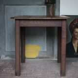 Wooden table with 1 drawer, coffee table, kitchen table, vintage wooden table.