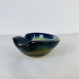 Sommerso Murano glass empty pocket ashtray