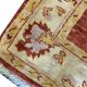 Indian Ziegler Rug, Large Rust Wool Handknotted Carpet, Livingroom Rug
