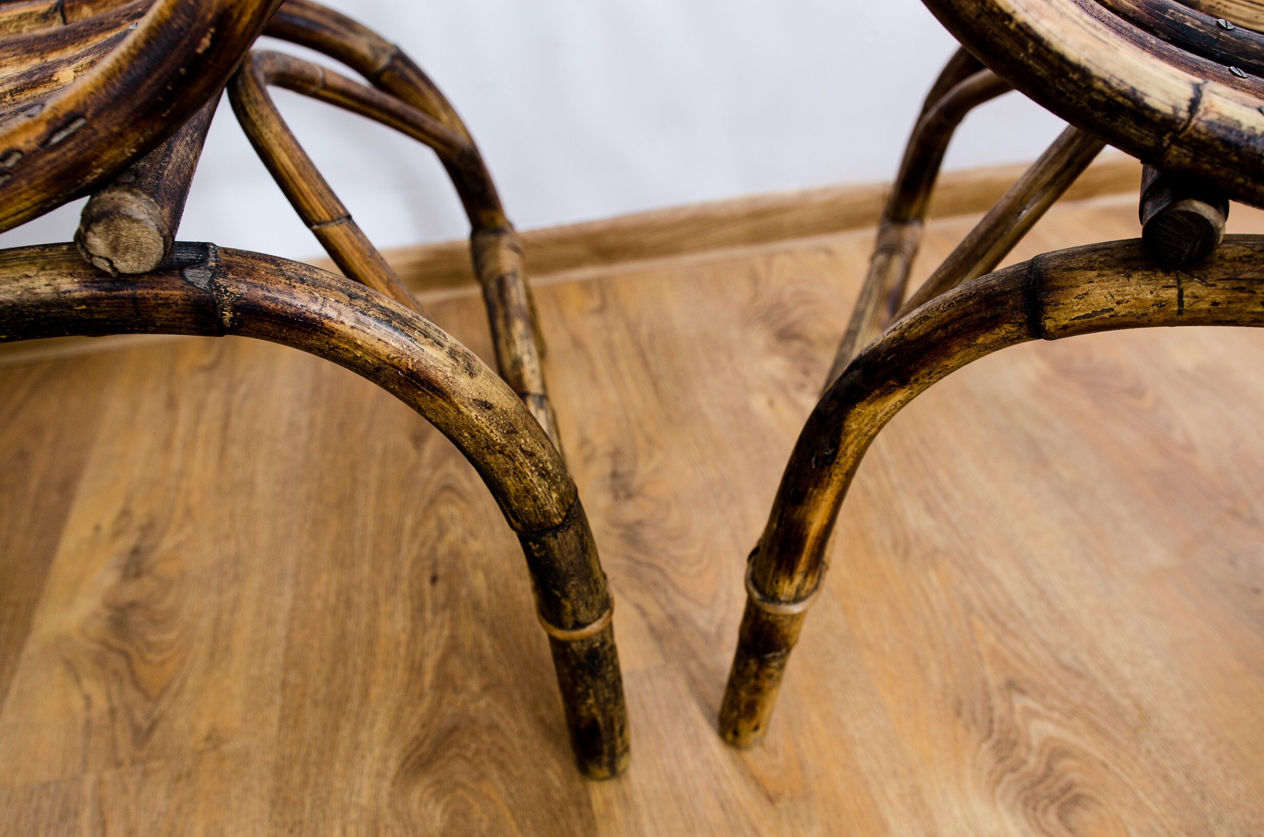 Art deco rattan armchairs 1920