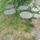 Four garden chairs