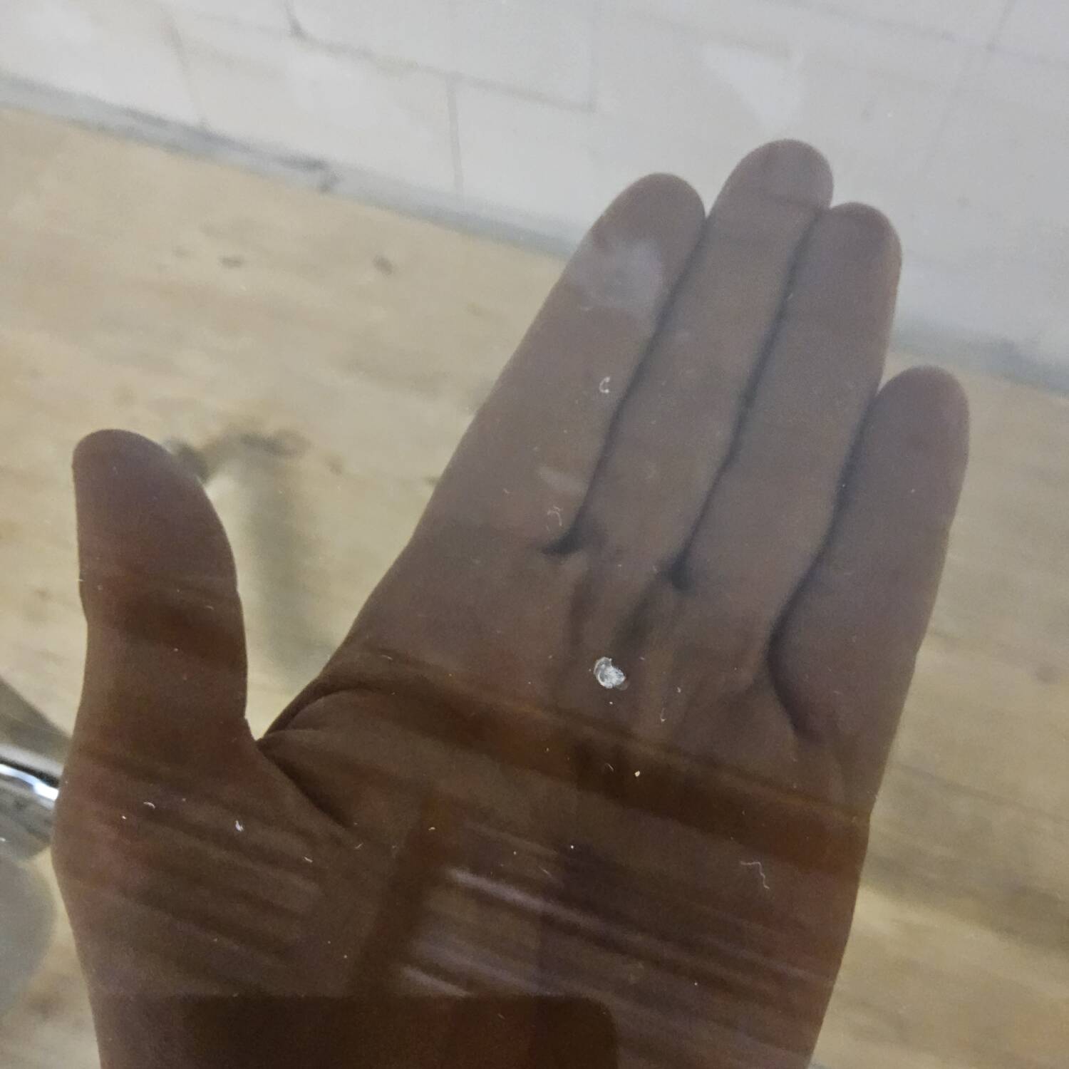 Vintage Gastone Rinaldi chrome & smoked glass dining table + chairs