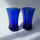 Vintage cobalt blue glass vases