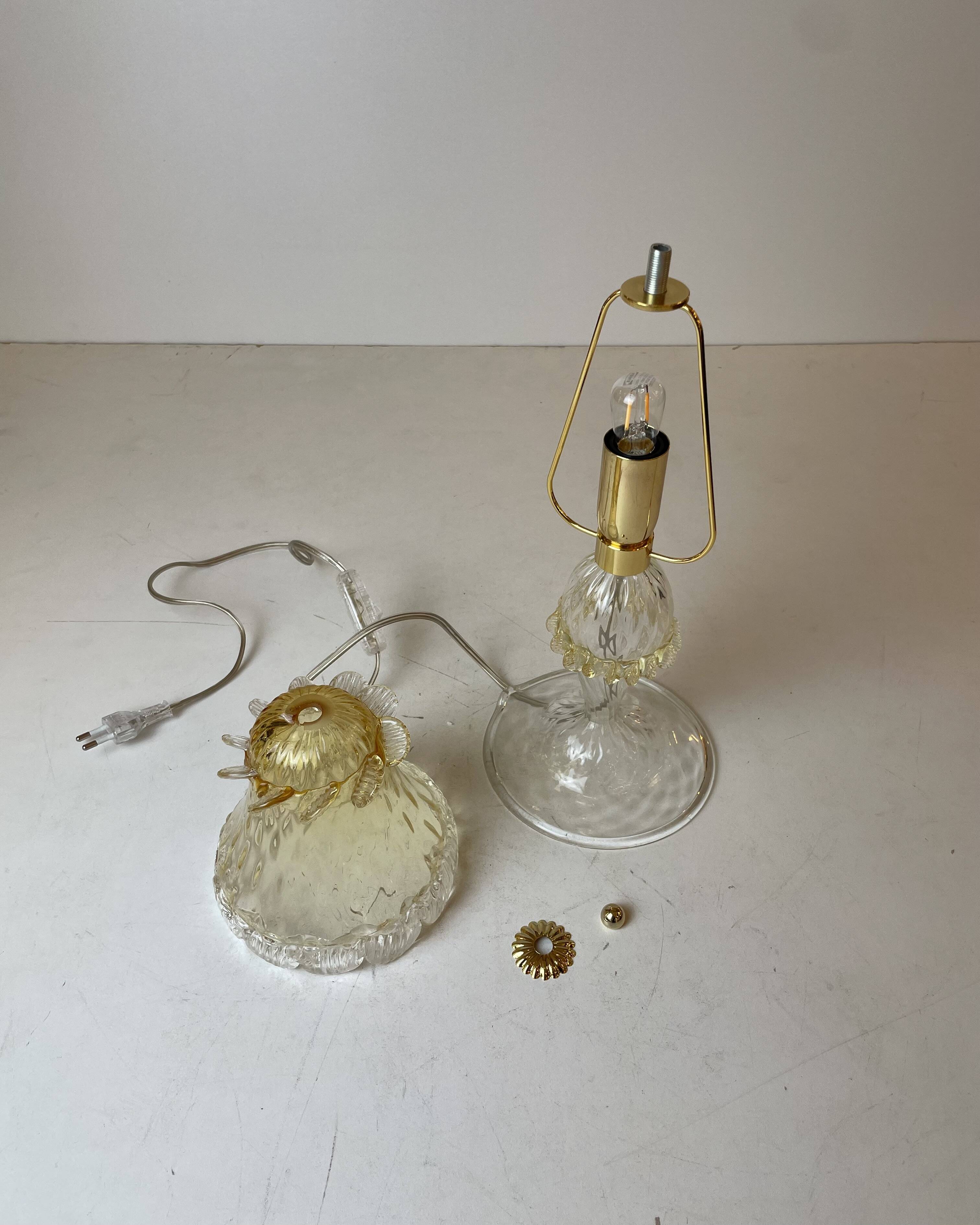 Murano Table Lamp in the style of Barovier & Toso, 1980s