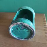 Candle holder in glazed ceramic 60s