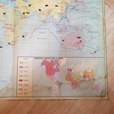 Carte scolaire vintage