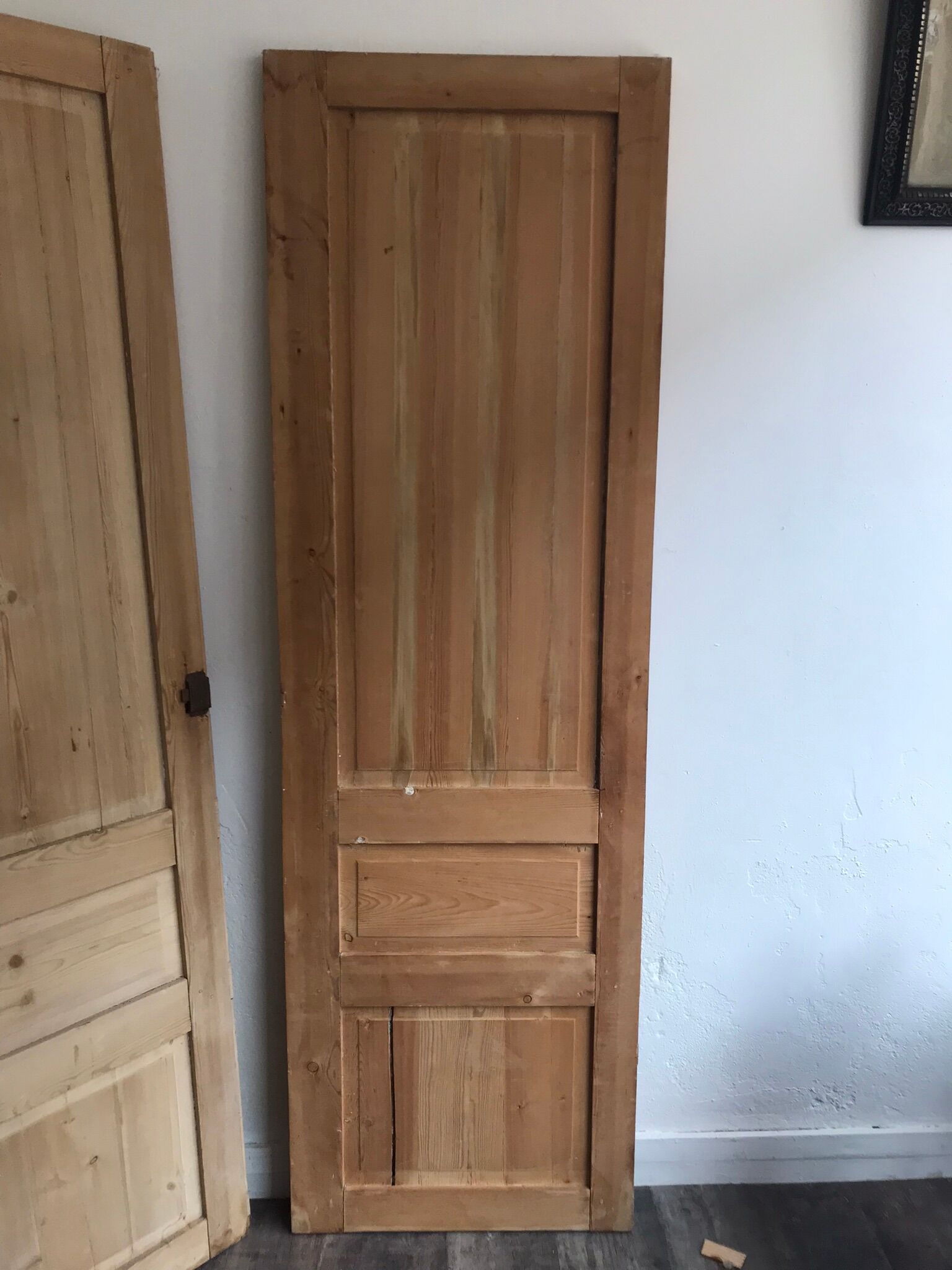 Pair of old XIX pine doors