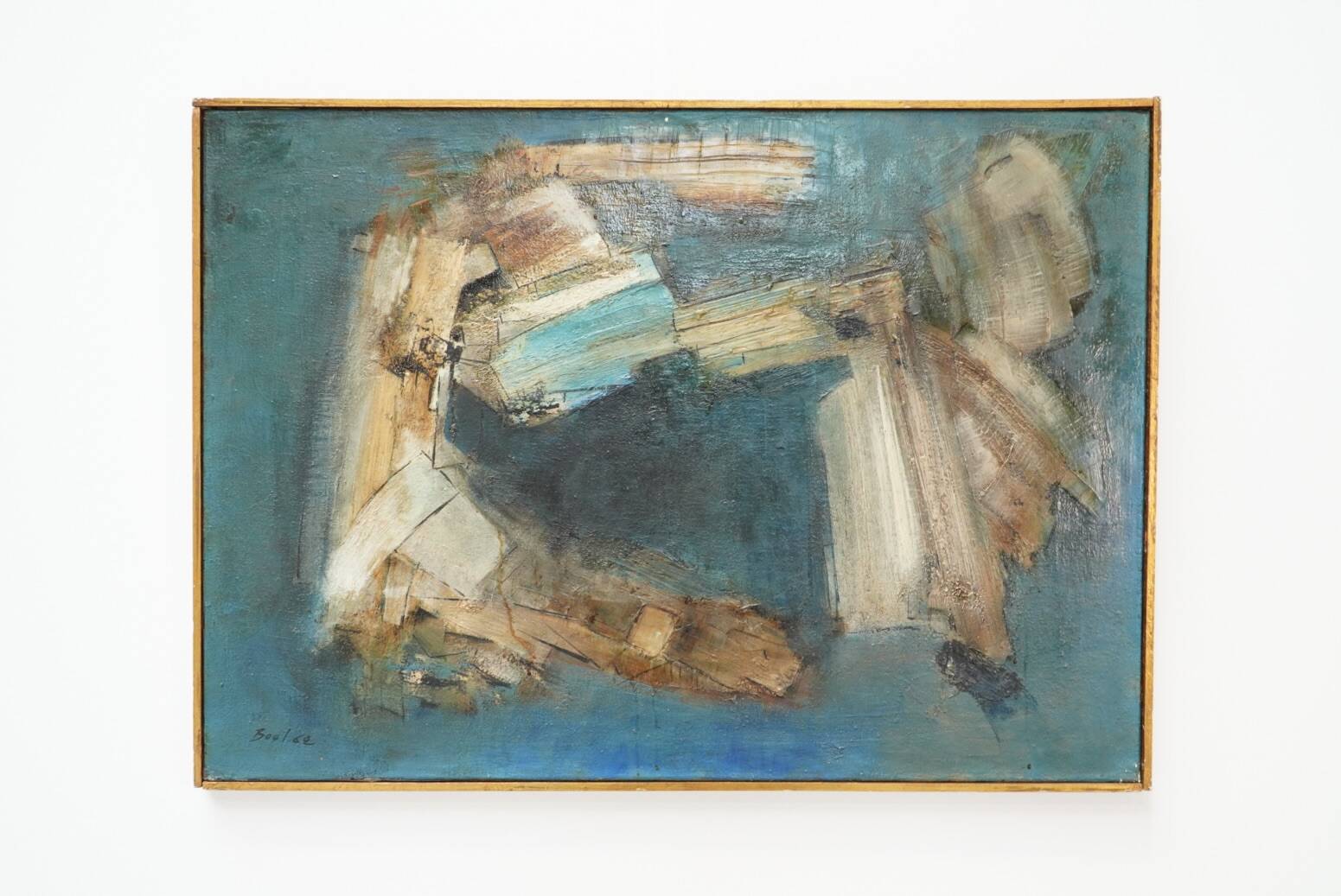 Maurice Boel, Blue Abstract Composition 1962