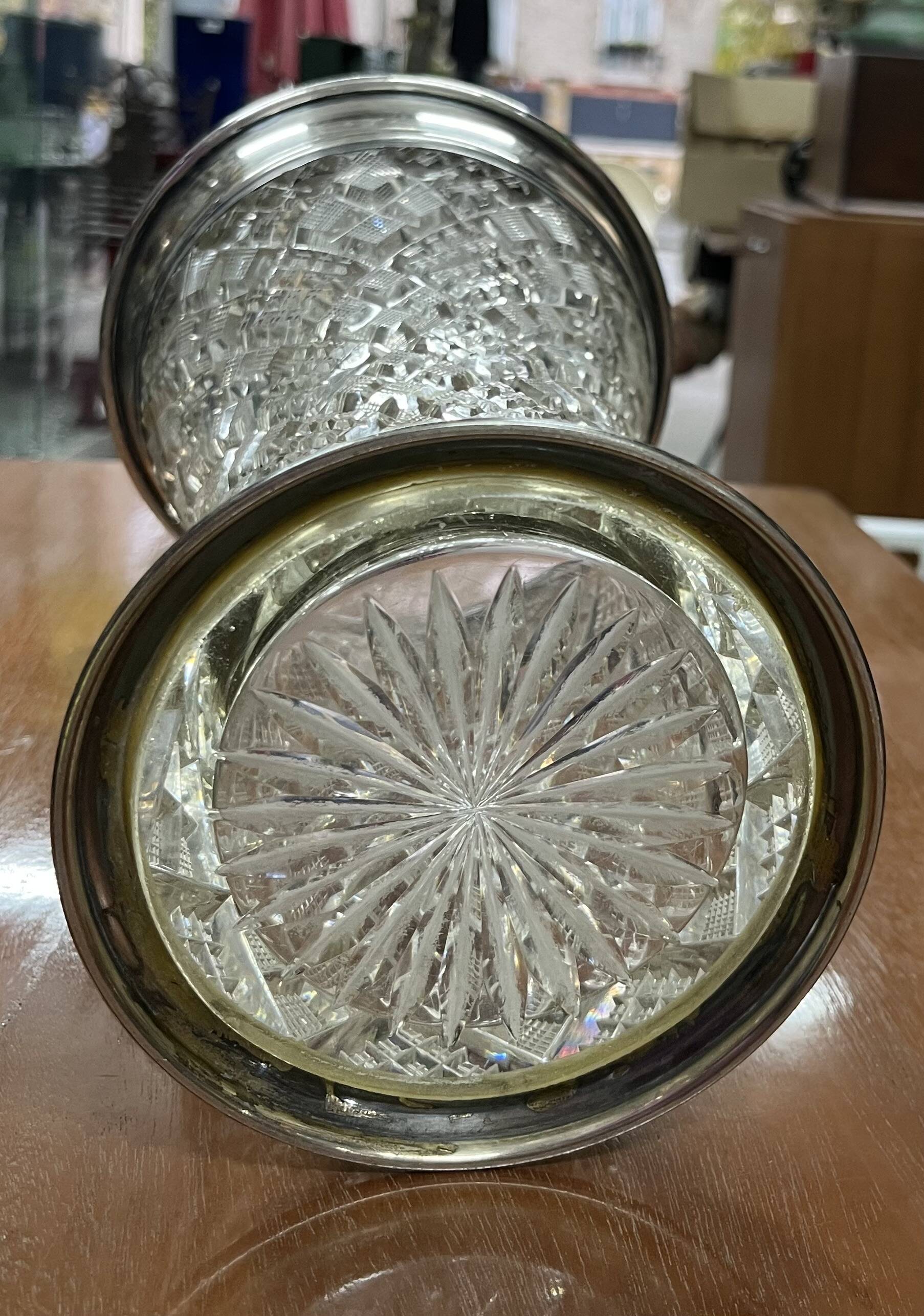 antique crystal vase