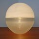 Two-Piece Opal Glass Table Ball Lamp, Italy, 1960s
