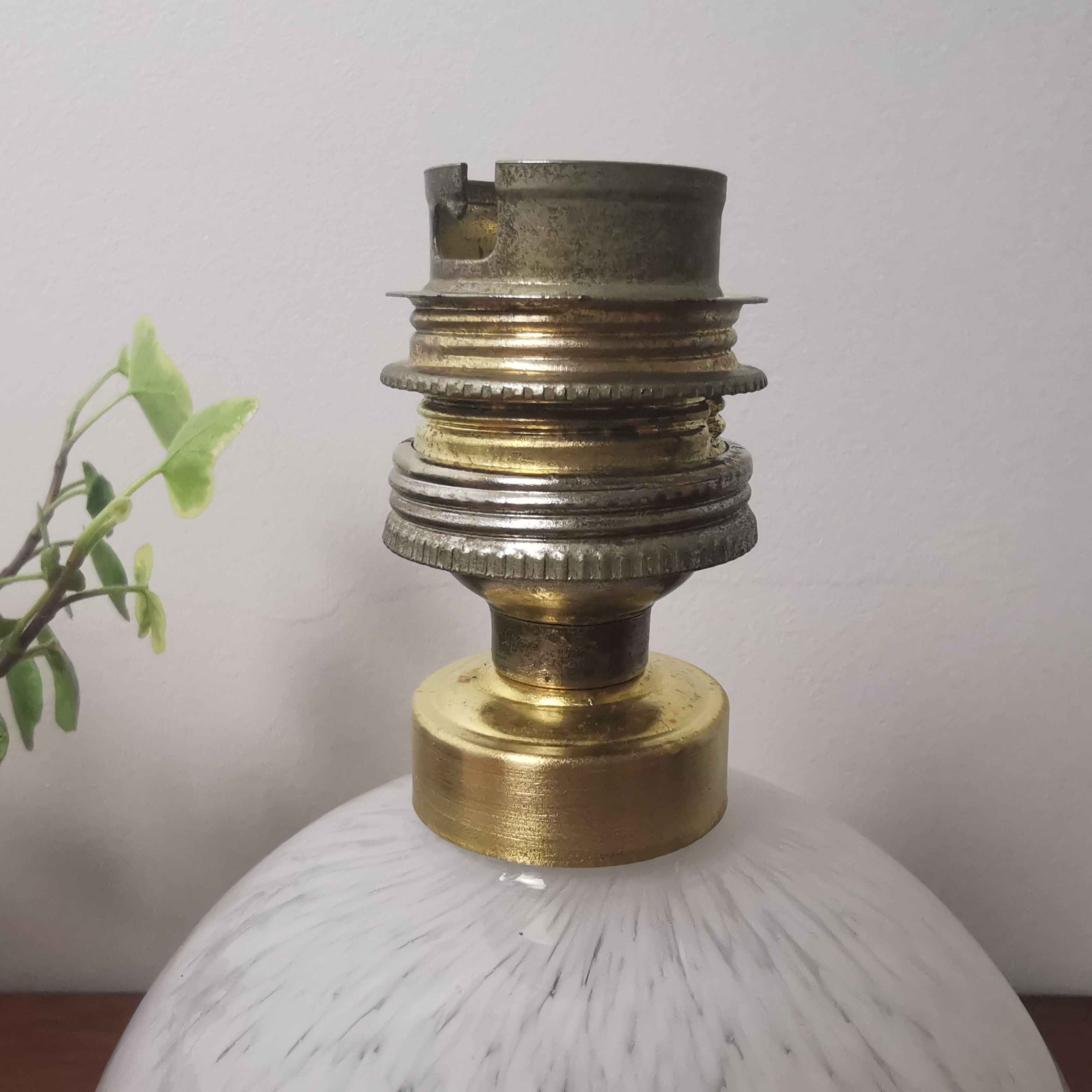 Clichy glass lamp foot