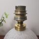 Clichy glass lamp foot
