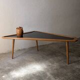 Table basse tripode forme libre, Charles Ramos, France, 1950
